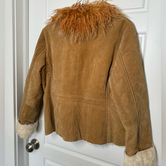 XOXO Tan Faux Fur Collar Jacket Women's XL - Picture 10 of 12
